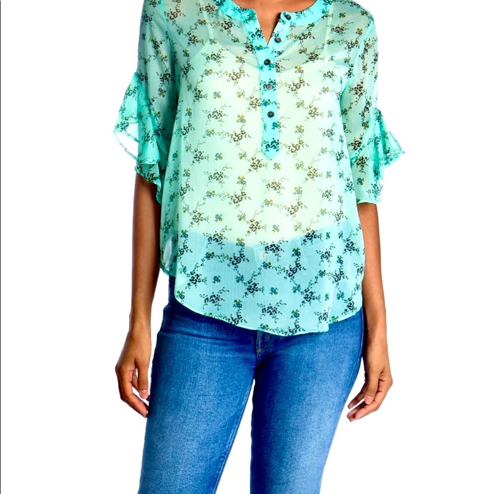 Vince Camino sheer blouse